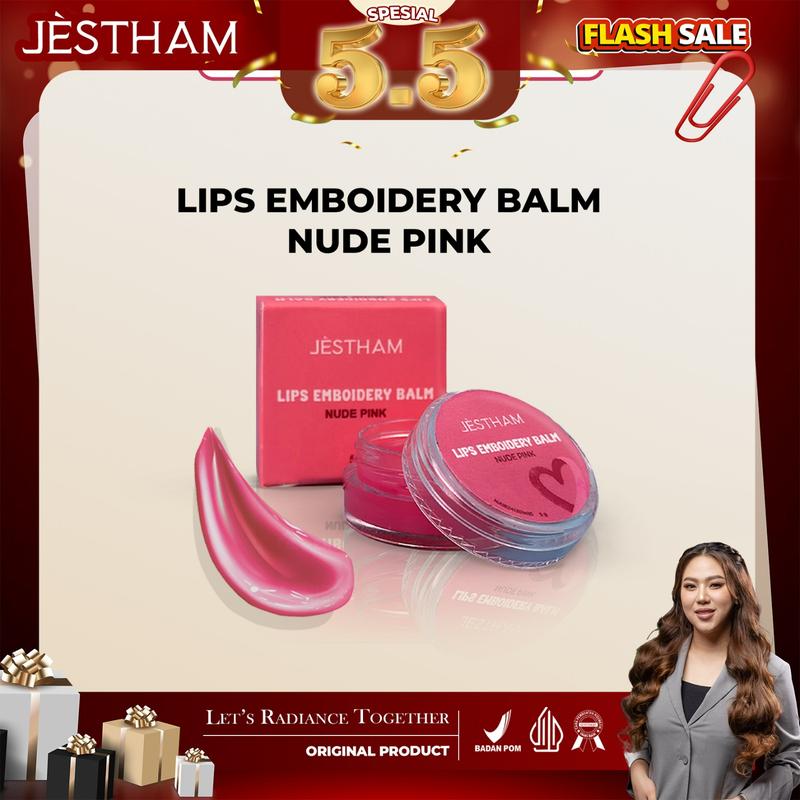 Jestham Lips Embroisdery Balm - Pemerah Bibir 0