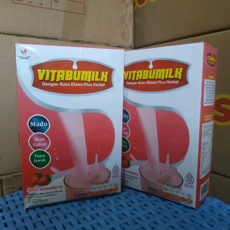 (Bundle 2box) Vitabumilk Susu Etawa Bubuk Plus Herbal Ekstrak Ikan Gabus Madu Temulawak 500g untuk Anak dan Dewasa 3