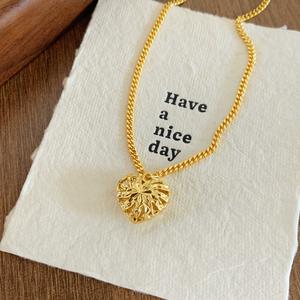 Kalung Mawar Lumut, Tema Hari Valentine, Rantai Klavikel Manik Bertuah, Ketibaan Baru kamassi titanium women jewelry original perempuan long chain heart necklace Barang Kemas