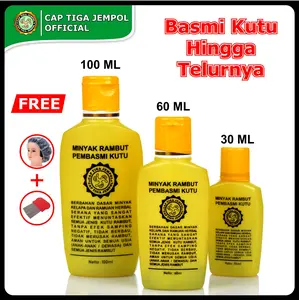 Obat Kutu Rambut & Telurnya Bonus Sisir Kutu & Shower - Basmi kutu Hingga Telurnya Rontok