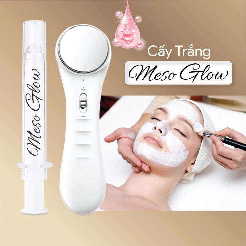  Combo Cấy Trắng  Meso Glow 20ml  Có Kèm Máy  