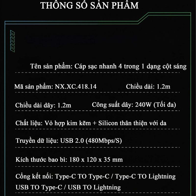 Dây đeo điện thoại + Cáp sạc 2in1 | Sạc nhanh, chống rơi | Tương thích iPhone Android 5