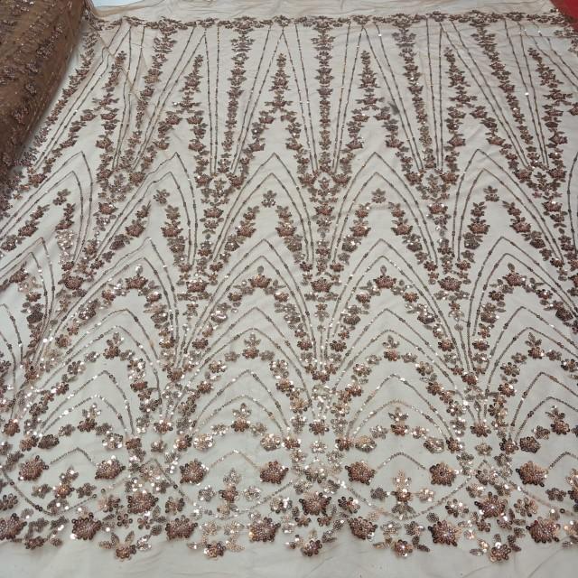 Product Introduction of Tille bordir motif terbaru ful payet bahan kebaya ( harga per 1m )COD 7