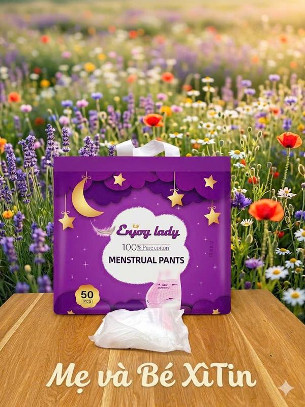 Băng vệ sinh dạng quần Enjoy lady Một bịch 50 miếng 100% Pure Cotton.