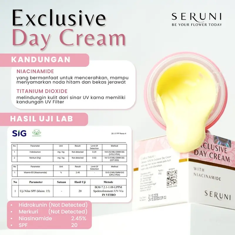 [BEST SELLER] Seruni Paket Perfect Glowing Set Original 100%   Membantu Mencerahkan Wajah dan Memudarkan Flek Hitam Niacinamide 6