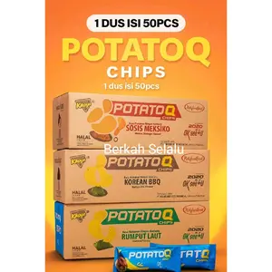 Ciki PotatoQ Chips 1Dus ISI 50Bks  Exp Maret 2027