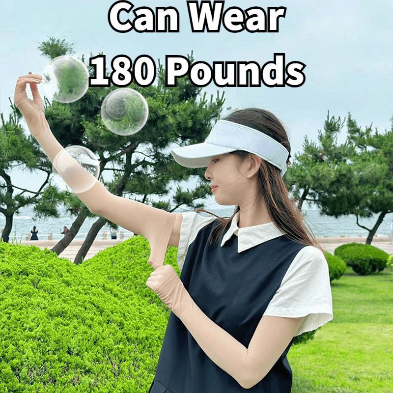 Product Introduction of Skin Tone Invisible Sun Protection Ice Sleeves For Outdoor Cycling Breathable And UV Resistant Sleeves 5