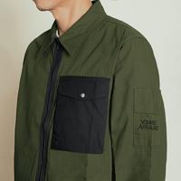 Gambar Vearst Affaires Work Jacket Zoe Zipper Olive Black - MD dari Vearst Shop Kota Bandung 3 Tokopedia