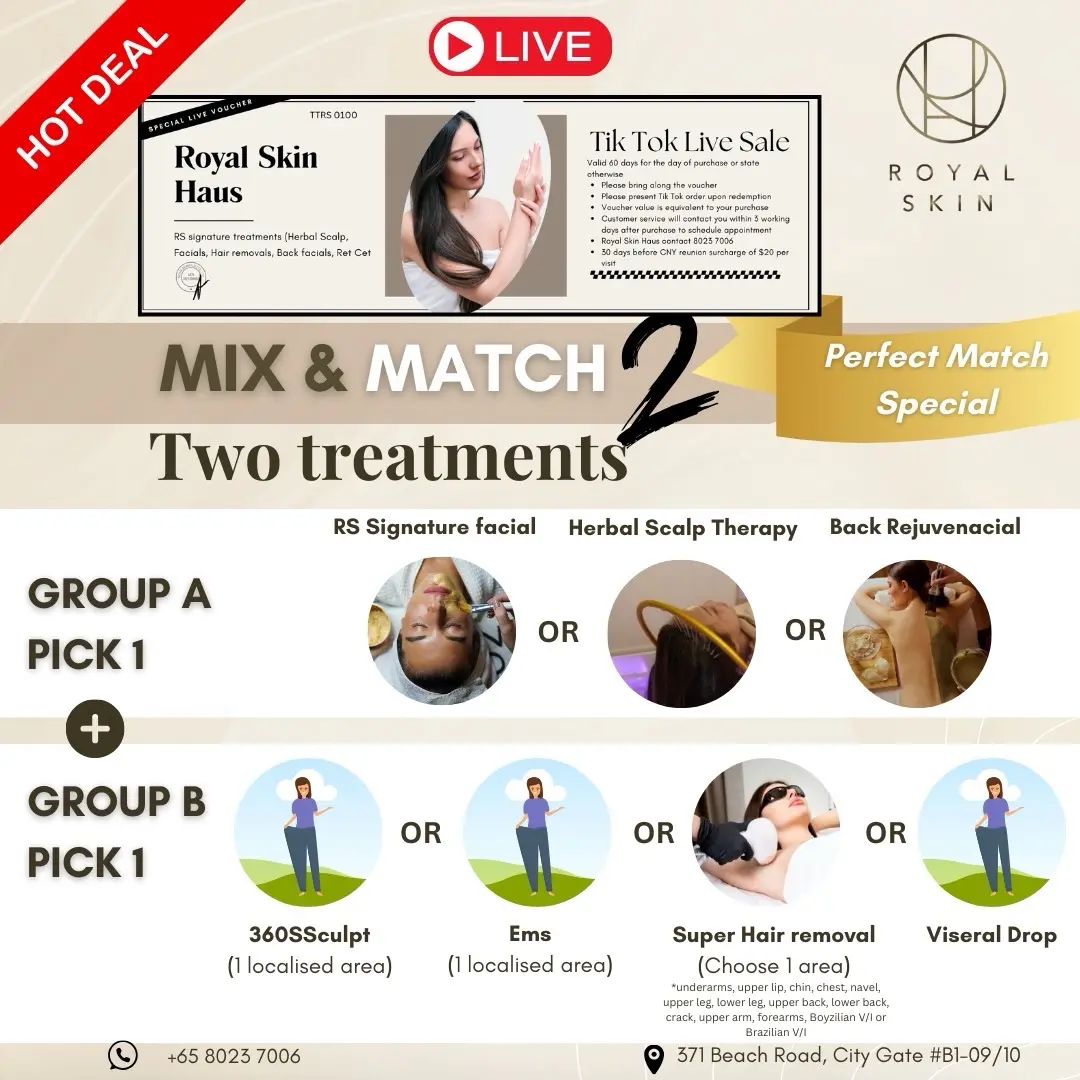 Pick 2 Beauty Treatments - Choose 1 from A and 1 from B