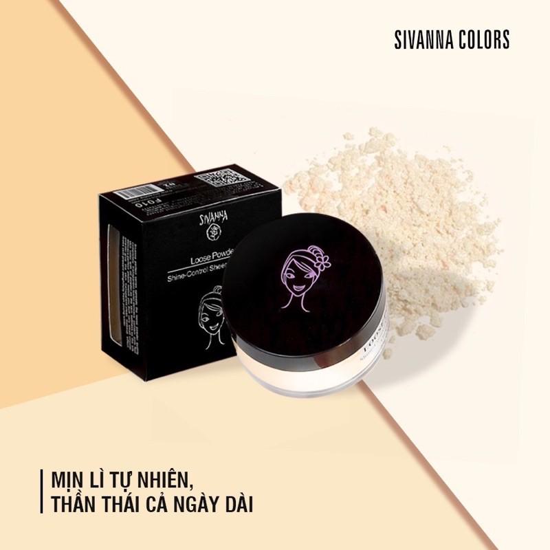 Phấn phủ SIVANNA kiềm dầu Loose Powder nội địa Thái Lan
