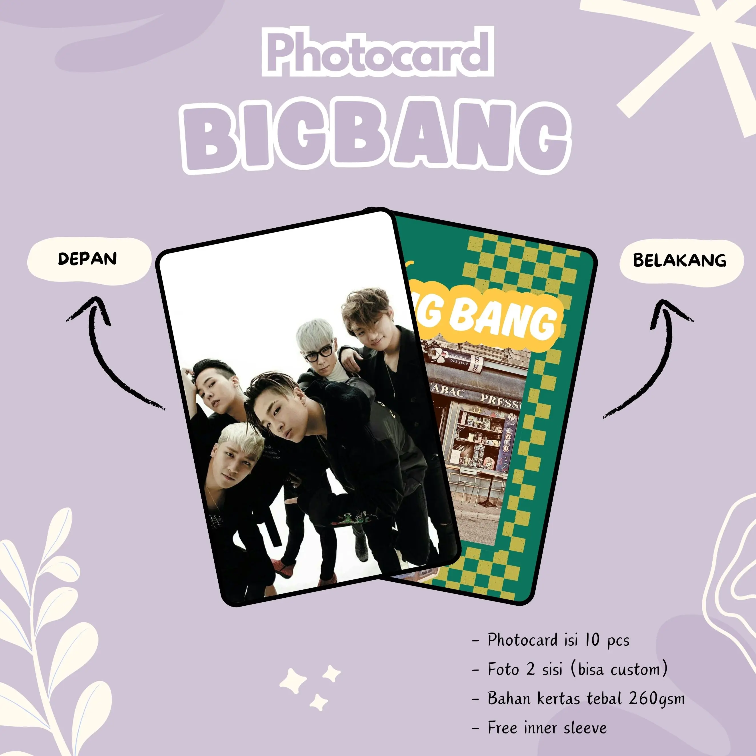(10 PCS) PHOTOCARDS BIGBANG