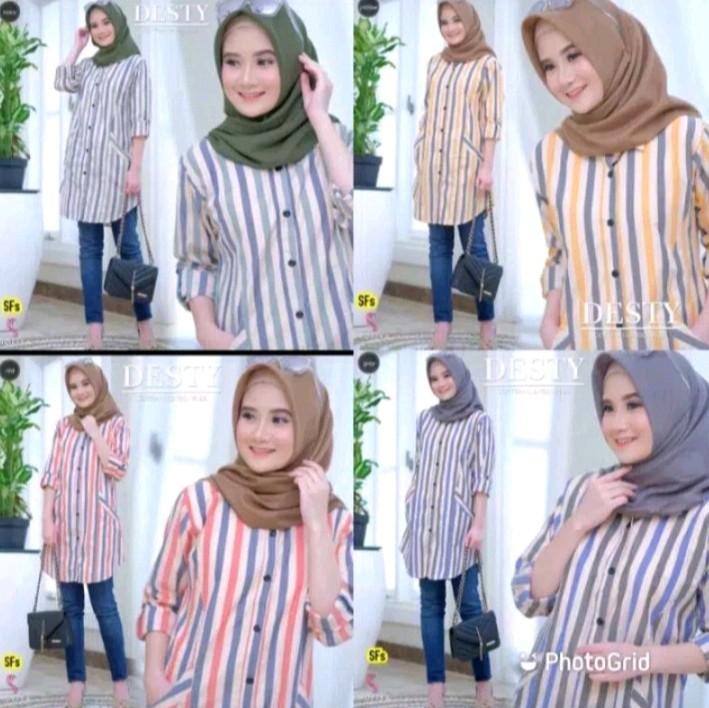DANITA TUNIK//TUNIK WANITA MOTIF SALUR//ATASAN WANITA TERLARIS MOTIF SALUR 5