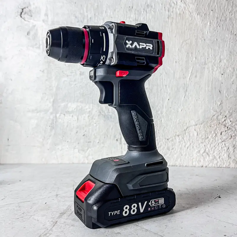 APR RAJA BOR CORDLESS BRUSHLESS TYPE AP12+ 10MM KEYLESS AUTO LOCK MESIN BOR BESI KAYU DRIVER SEKRUP DRILL 6