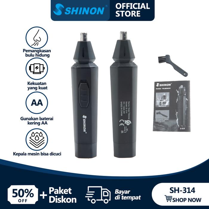 Gambar SHINON S-314 Gunting Bulu Hidung/ Nose Hair Trimmer Unisex Trimmer Alat Pencukur Bulu Elektrik Alat Cukur Pembersih Bulu Hidung - 1 dari SHINON&NIKAI Kab. Tangerang Tokopedia