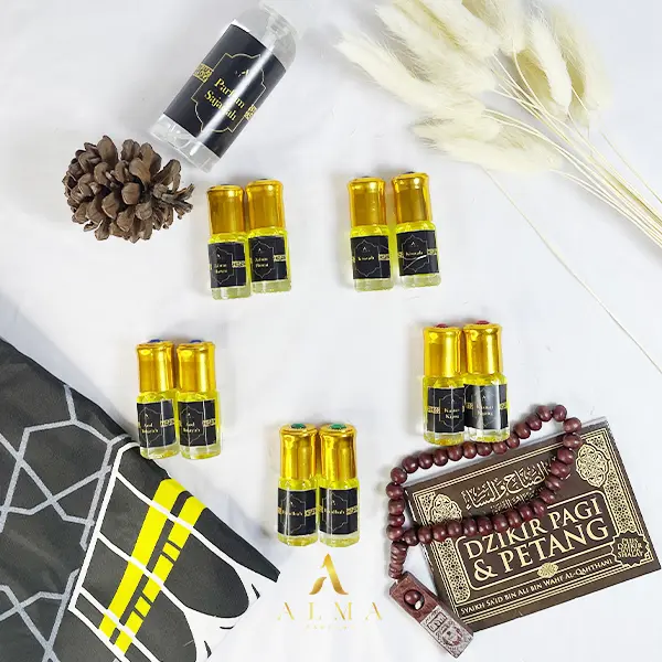 [Beli 1 Dapat 10] Paket Parfum Sholat Non Alkohol by Alma Parfume wangi Kasturi, Raudhah, Kiswah, Zahrat Hawai, Aod Bukiyah - 10 Botol 4