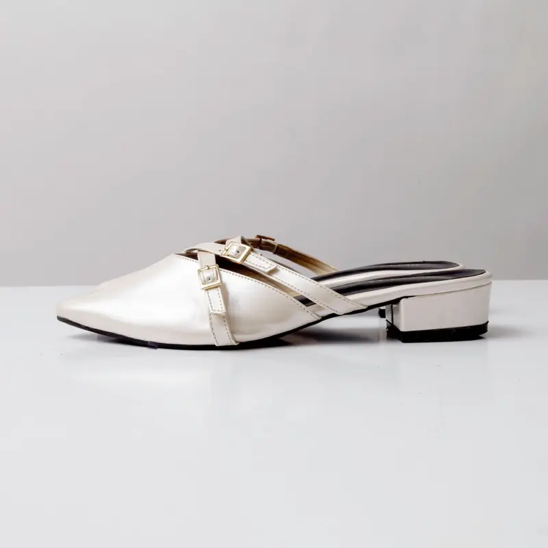 BELEVIA | Shiny Sandal Mules | Sandal Wanita Shoes 4