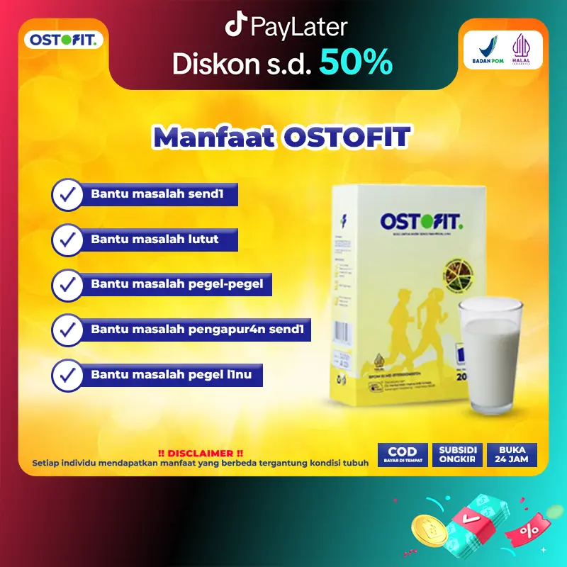 Susu Ostofit 2 Box Original | Minuman Susu Bubuk Murni HALAL BPOM | AKUN RESMI OSTOFIT [Bisa COD] 1