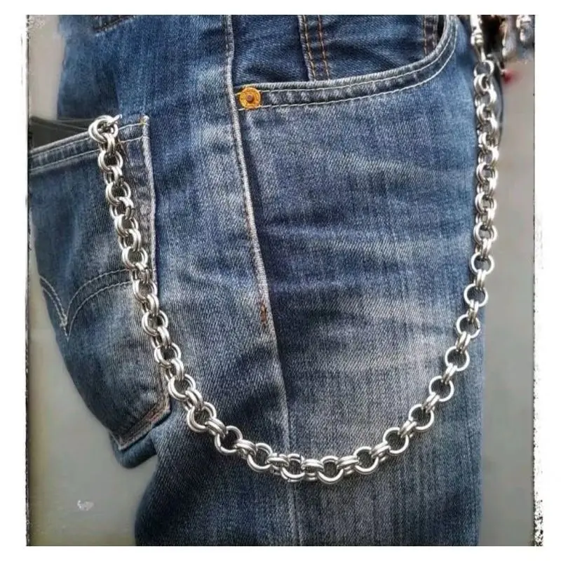 RANTAI DOMPET/RANTAI CELANA MODEL JALIN KELABANG PRIA KEREN MODEL PUNK 6