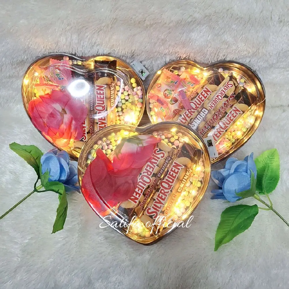 Hadiah Unik Coklat Love Silverqueen Chunky Bar / Valentine Gift Hadiah Ulang Tahun / Hampers Wisuda Bear Silverqueen Permen Mawar Bunga