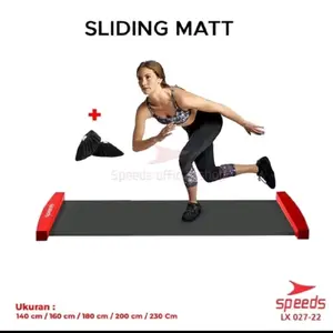 SPEEDS Sliding mat gesek kaki portable alat Olahraga gym fitness sport gesek glider mat alat Olahraga seluncuran leg exercise 027-22 Outdoor