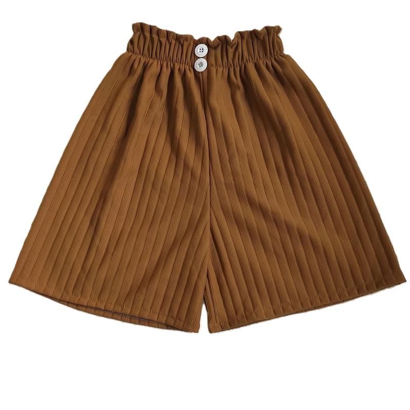 PAKET 5 PCS Celana Pendek Knit Anak Perempuan Usia 4-12 Tahun Santai Cantik Fashion Bahan Knit Maxiline Premium Kancing Tempel Size L XL XXL