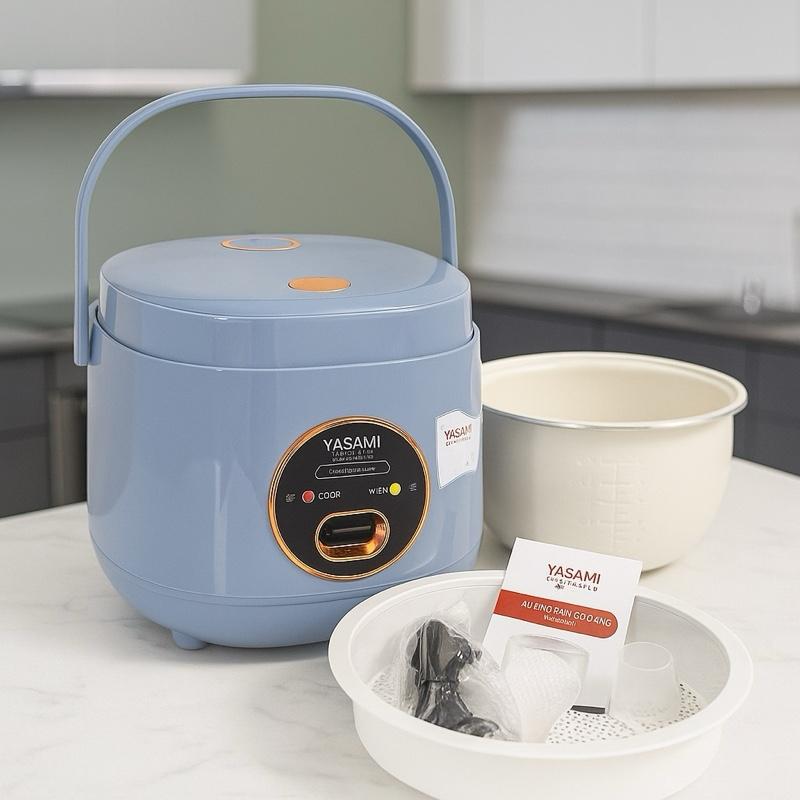 Nồi cơm điện quai xách Yasami lòng niêu phủ men gốm sứ cao cấp model YSM188