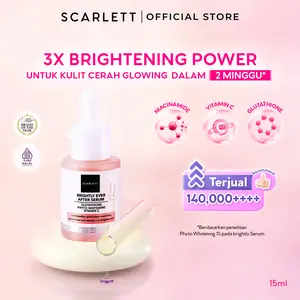 SCARLETT Brightly Ever After Serum - Brightening Serum Mencerahkan Wajah Melembapkan Glowing dan Bebas Kusam dengan Niacinamide dan Phyto Whitening