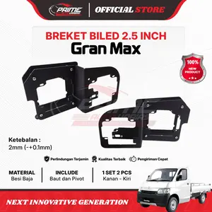 Bracket Retrofit Double BILED Projector 2.5inch untuk Granmax Gran Max Tebal 2mm