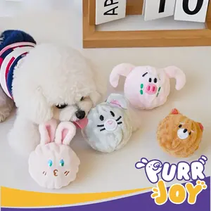PURRJOY Korea Dog Toy Sound Elastic Ball / Bola TPR Mainan Gigit Anjing / Boneka Mainan Anjing Kucing Bisa Bunyi