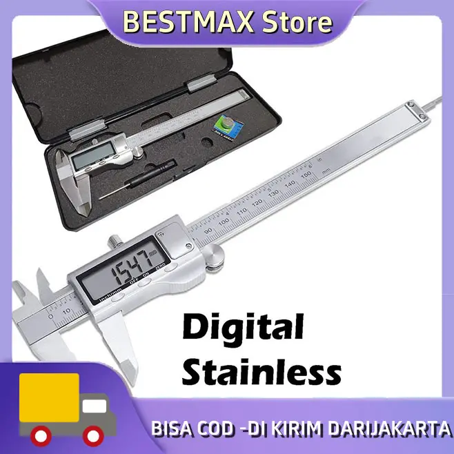 Jangka Sorong Stainless Steel Digital Display LCD - Micrometer - Caliper - Sigmat Digital - Vernier Scale - Jangka Sorong Digital