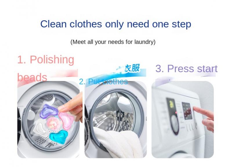 Product Introduction of Five-in-One-Five Cavity Laundry Condensate Bead Cleaning Laundry Bead Protective Clothing Fragrance Removing Stain Laundry Ball 9