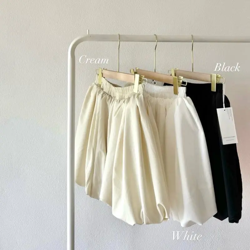 WOMENSWEAR CUTE BALLOON SKIRT FREE SIZE MINIMAL Casual Cotton Bottom Everyday