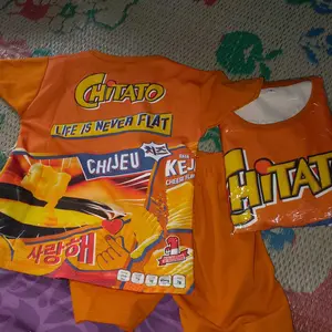 Carnival Setelan Anak-Anak Laki-Laki dan Perempuan Unisex Usia 1-8 Tahun Motif Viral Indomi Chitato Ultramilk Sotomie cimory oreo
