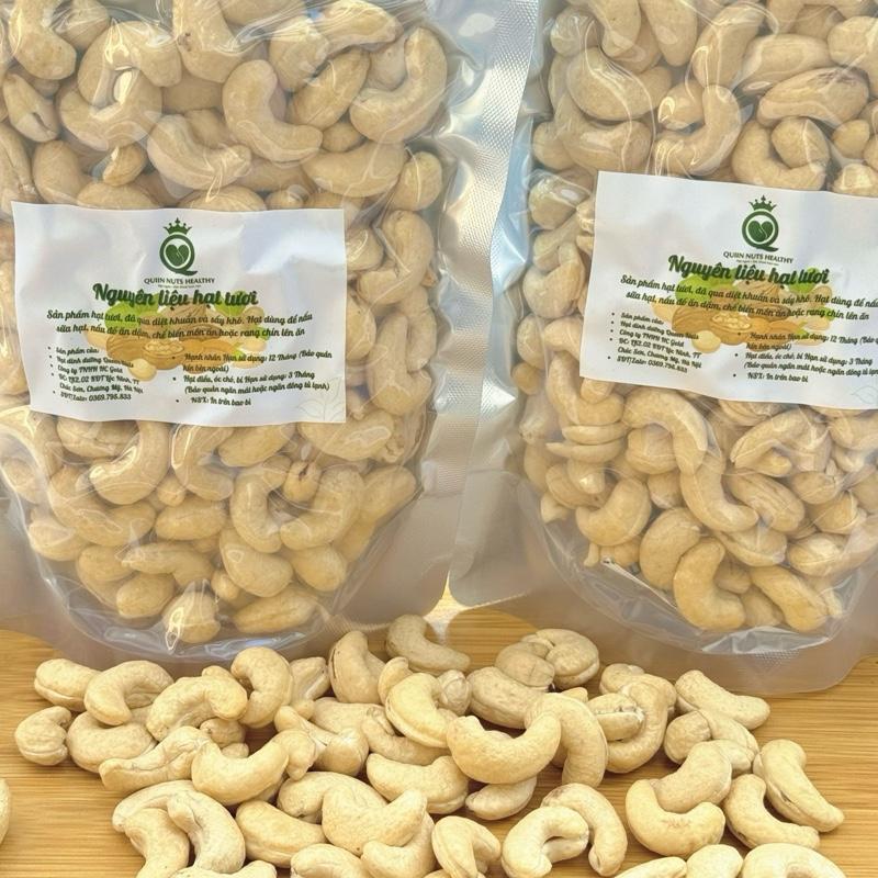  500gr Hạt điều tươi sống làm sữa hạt loại A+ Điều Bình Phước sạch by QUEEN NUTS 