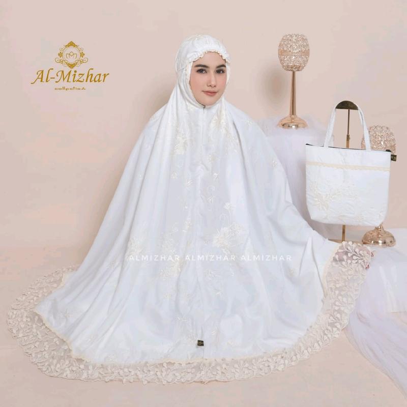 SHAFA - Mukena Dewasa Bordir Premium Renda Melati Akila Series 6