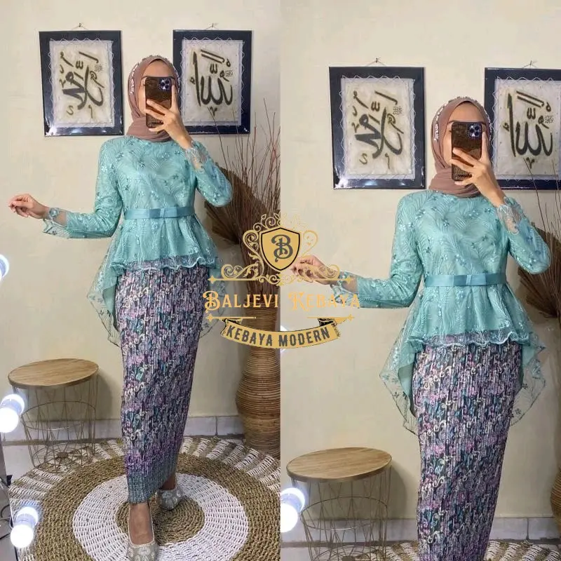 MERAPAT!!PROMO AKHIR TAHUN KEBAYA AURORA PITA KEBAYA TERLARIS KEBAYA PREMIUM KEBAYA KONDANGAN KEBAYA FASHION WANITA KEBAYA CANTIK NAN ELEGAN KEBAYA MODERN KEBAYA ORIGINAL Silk Dress Pesta Wisuda Setelan Baju Brokat Mewah Atasan Panjang Tunik 7