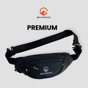 gardio premium tas selempang anti air pria dan wanita high quality Pinggang Hitam