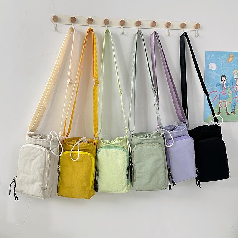 Mẫu mới 2025, túi đeo chéo/đeo vai đựng điện thoại, unisex, phong cách thể thao năng động, tiện lợi mang theo khi đi dã ngoại, có dây rút.