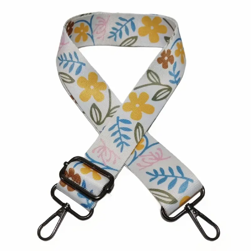 Tali Panjang Tas Selempang FTH Motif Bunga Besar Bahan Katun 120cm 6