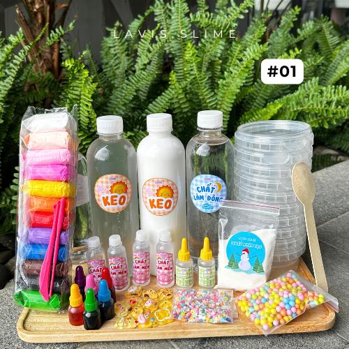  Lavis Slime - BỘ KIT LÀM SLIME ĐẦY ĐỦ 52 MÓN 