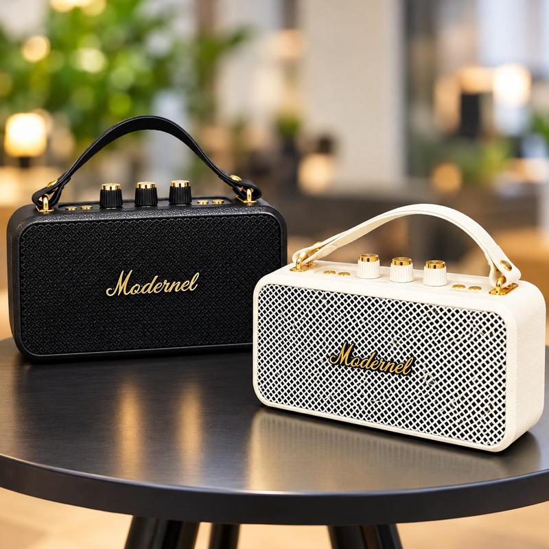LOA BLUETOOTH M108 2 Bass đôi ,Âm thanh hay pin lâu có quai xách công suất 20w chỉnh được bass treble ( NÚT VẶN