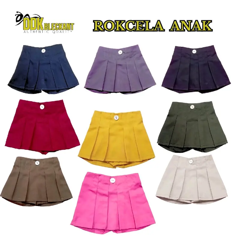 ROKCELA rok celana anak perempuan variasi rempel dan kancing terbaru Fashion 0