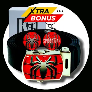 Sabuk anak TK SD/Ikat pinggang anak TK SD karakter Spiderman 01.Bahan Tali kulit PU berkualitas.Trendi dan kekinian untuk fashion.