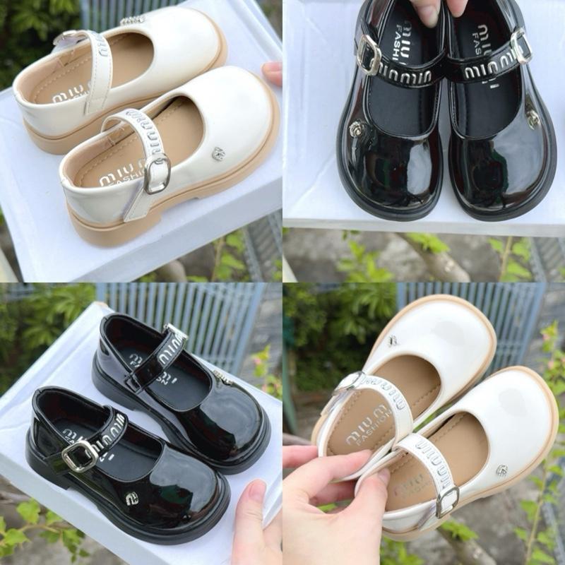 Búp Bê Dáng Công Chúa Da Bóng Dành Cho Bé Gái 21-35 Da Mềm Êm chân Giày Bốn Mùa Sandal Cao Su Dép Sandal