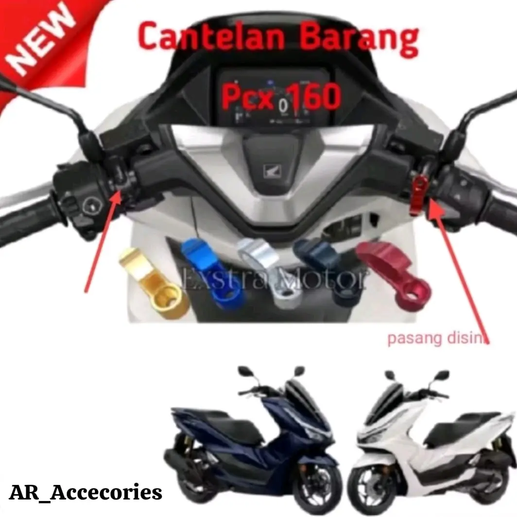 Gantungan Cantelan Barang Helm New PCX 160 2025 Terbaru