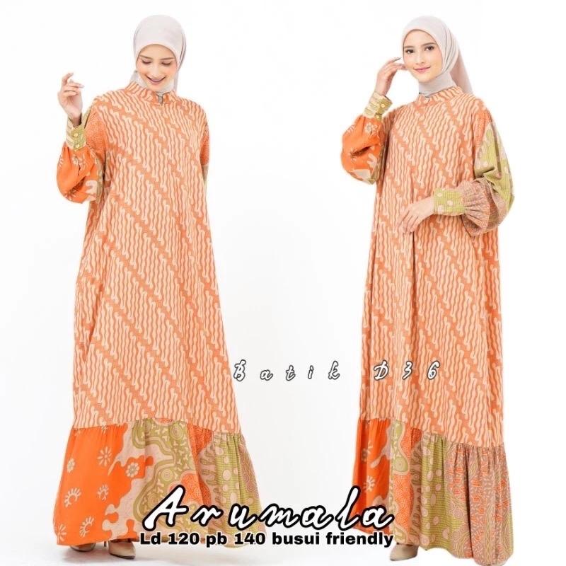 SEMERBAK BATIK ORI GAMIS RAYON PREMIUM ARUMALA BUSUI FRIENDLY 1
