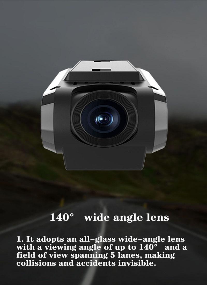 Product Introduction of 1080P Camera HD Video Recorder ADAS Dash Cam WiFi Car DVR For Android Car Radio Stereo Front And Rear Dual Loop Recording Night Vision 15