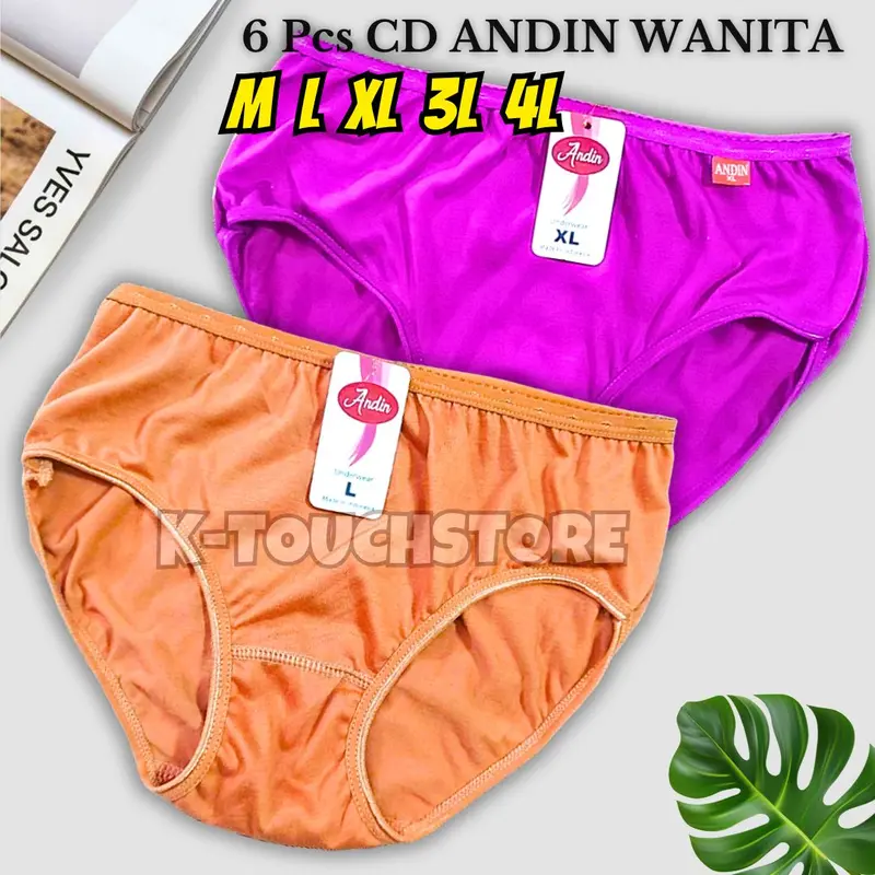 6 PCS CD Celana Dalam Wanita Remaja Dewasa Andin 3