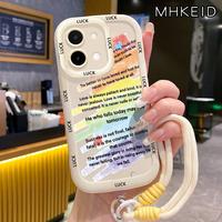 Gambar MHKEID Casing Hp untuk VIVO Y28 2024 Case Pola Teks Silikon Softcase kepulan krim Kesing Tali gantung Gelang Casing - Gaya1, VIVO Y28 2024 dari MHKEID MALL Kab. Tangerang 3 Tokopedia