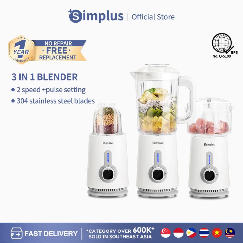 [Video] Simplus Blender 3 in 1 Food Processor Juice Blender for ...